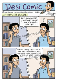 Introverts - Restaurant closed for a private party