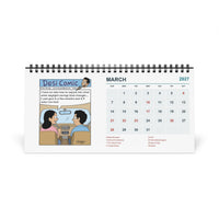 Desi Comic 2027 Desk Calendar — 10 × 5 inches