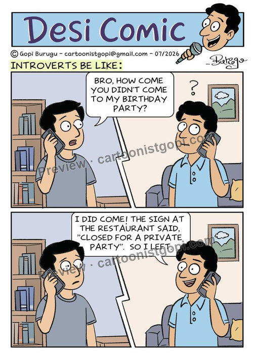 Introverts - Restaurant closed for a private party