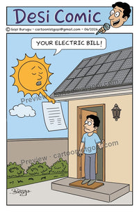 Solar electricity bill